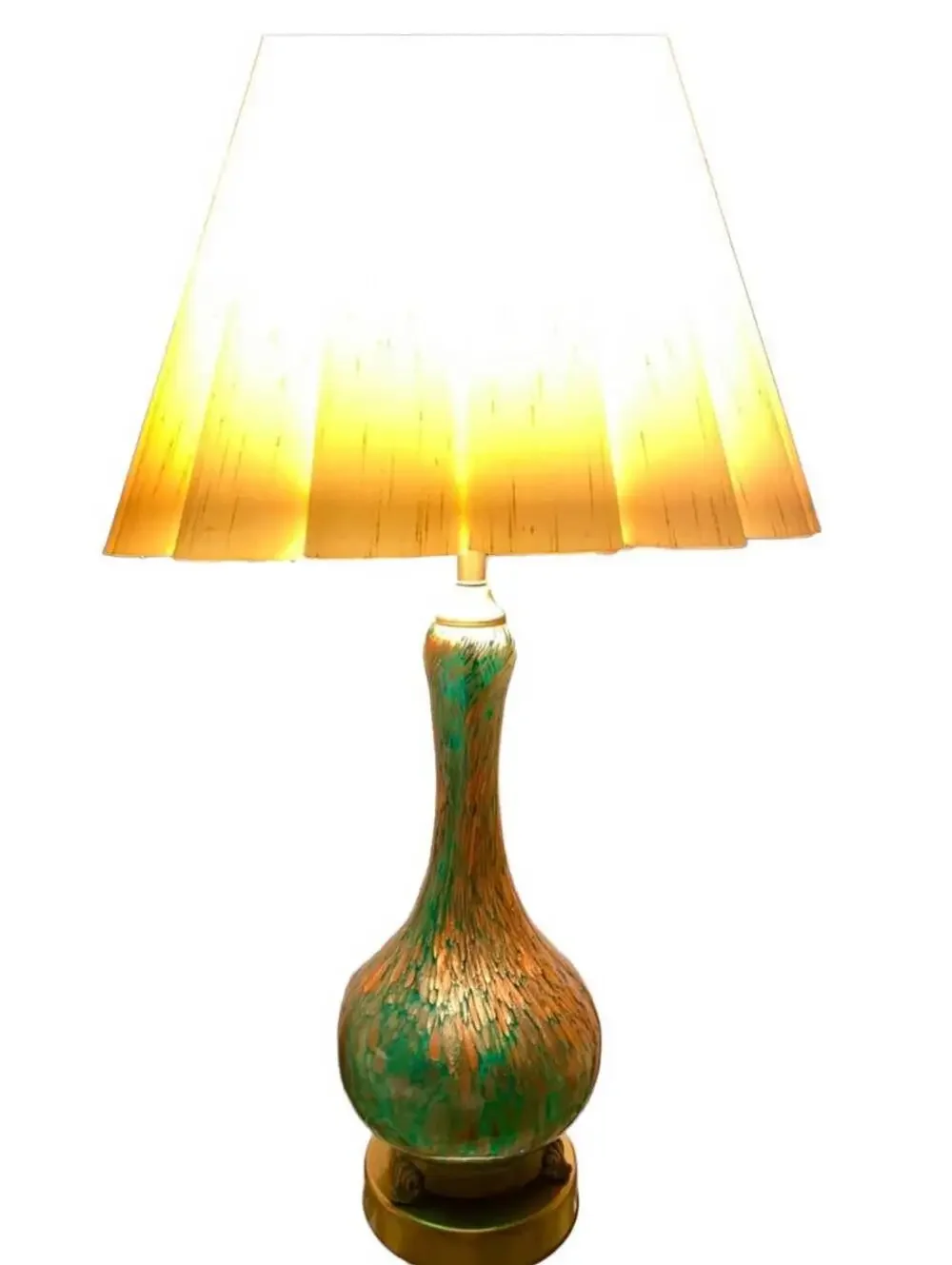 MCM Italy Fratelli Toso Murano Copper Aventurine Lamps Italy
